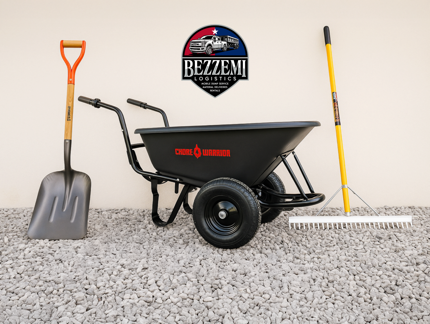 Chore Warrior Powered Wheelbarrow Bundle (350lbs capacity) $45 a Day Rental + $20 Drop Off and Pick Up